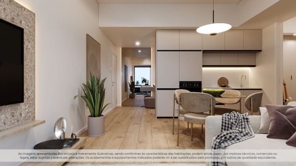 Apartamento T0+1 NOVO Centro de Gaia