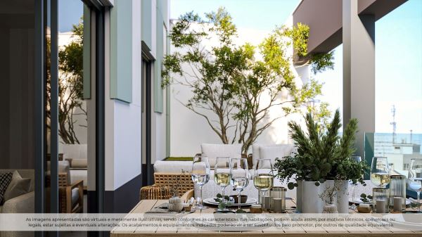 Apartamento T1+1 NOVO c/ terraço, Centro de Gaia