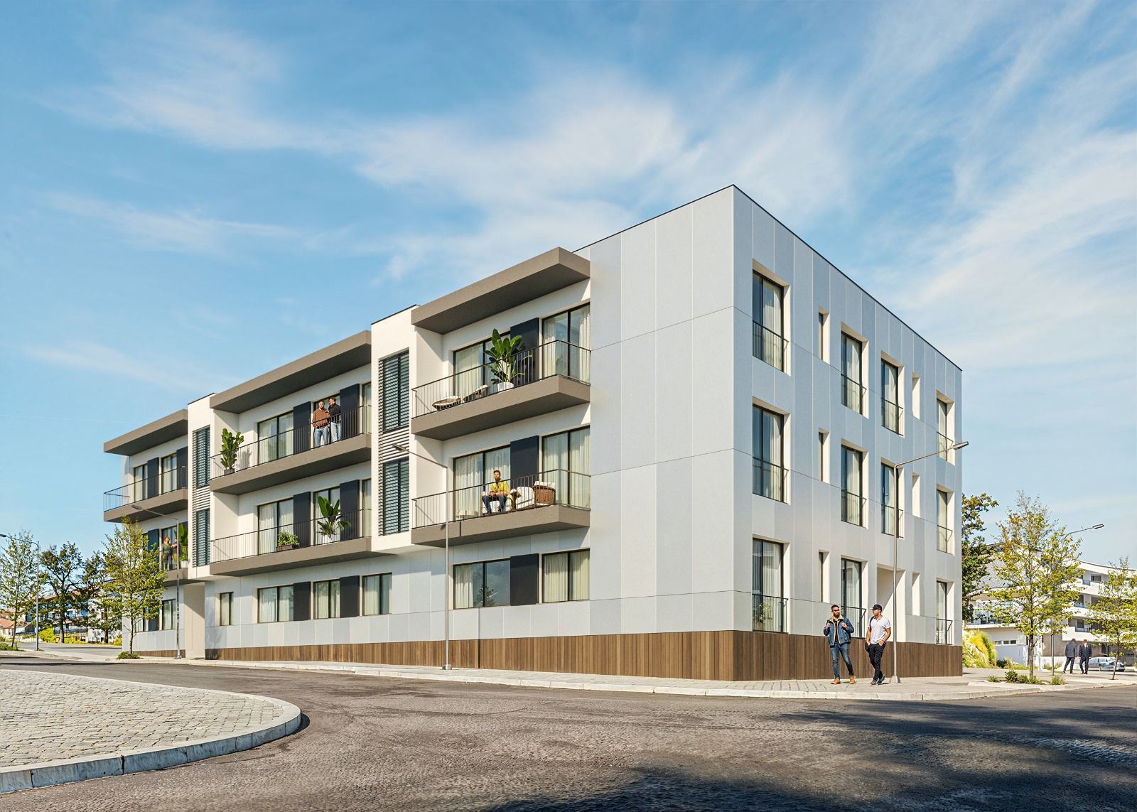 Apartamento T3 Novo c/ Terraço num Condomínio Fechado na Madalena