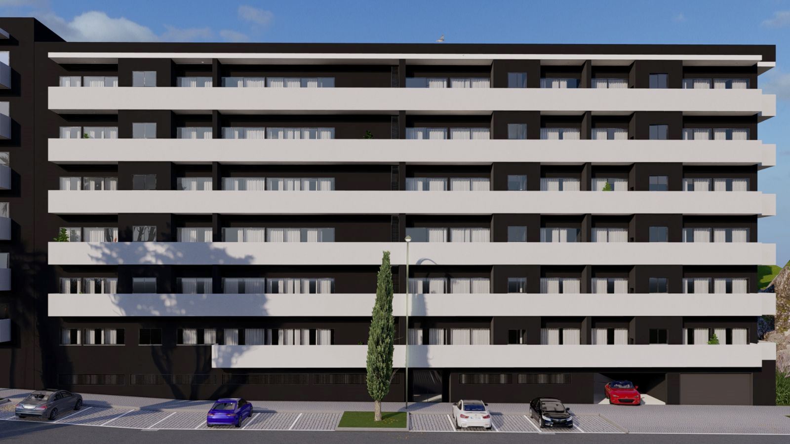 Apartamento T3 NOVO - varanda e garagem BOX - Águas Santas - MAIA