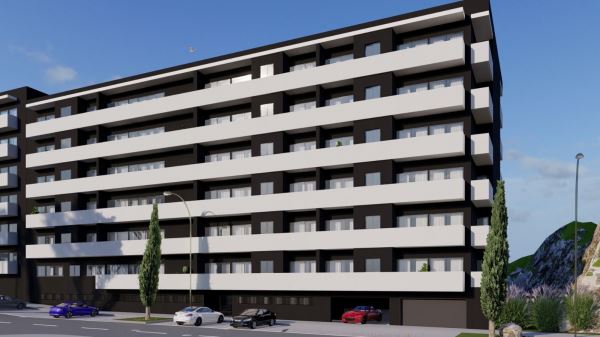 Apartamento T3 NOVO - varanda e garagem BOX - Águas Santas - MAIA