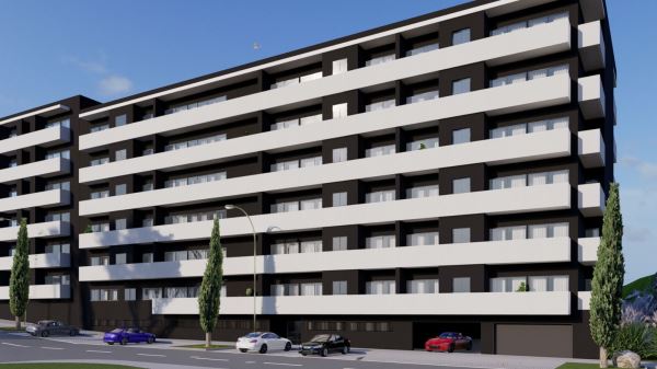 Apartamento T3 NOVO - varanda e garagem BOX - Águas Santas - MAIA