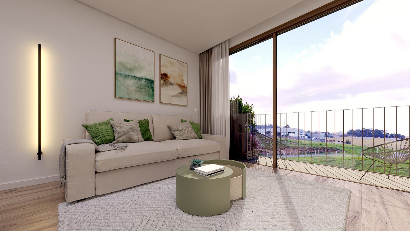 Apartamento T2 - Jardins da Seara - varanda, garagem e arrumo - Oliveira do Douro