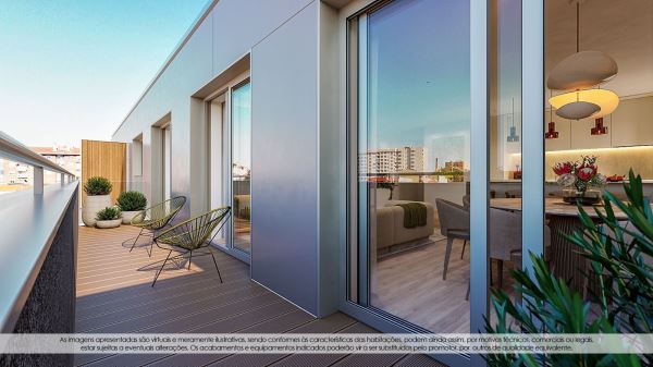 Apartamento T2 NOVO - Praça das Flores, Antas