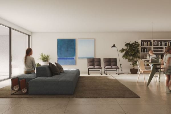 Apartamento T1 - PRESTIGE - varanda (Sul) e garagem - à futura linha de metro Rubi - Santa Marinha