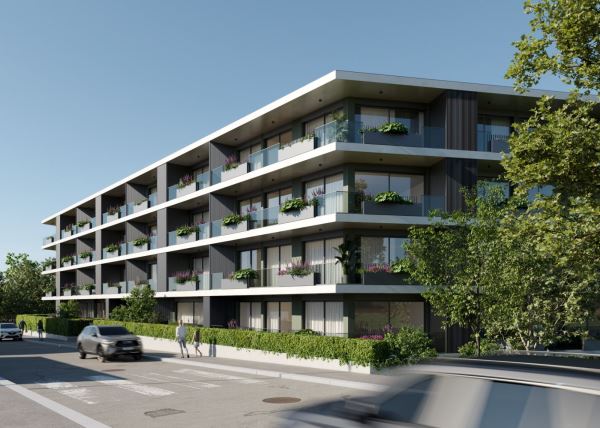 Apartamento T1 - PRESTIGE - varanda (Sudeste) e garagem - à futura linha de metro Rubi - Santa Marinha