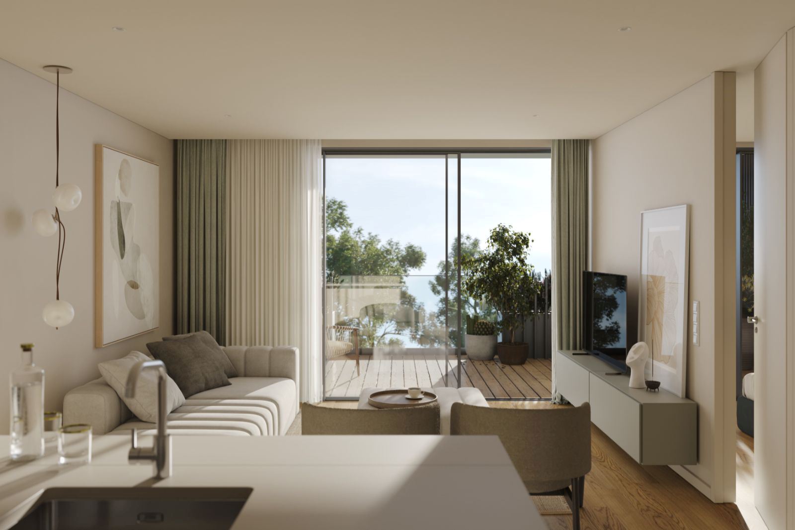 Apartamento T1 - PRESTIGE - varanda e garagem - à futura linha de metro Rubi - Santa Marinha