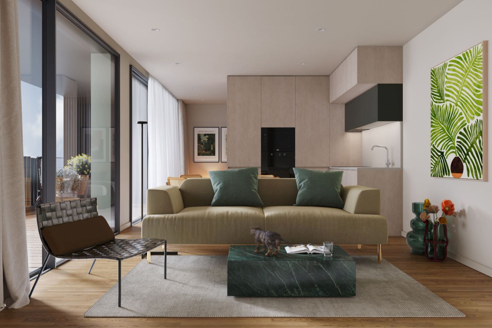 Apartamento T1 - PRESTIGE - varanda e garagem - à futura linha de metro Rubi - Santa Marinha