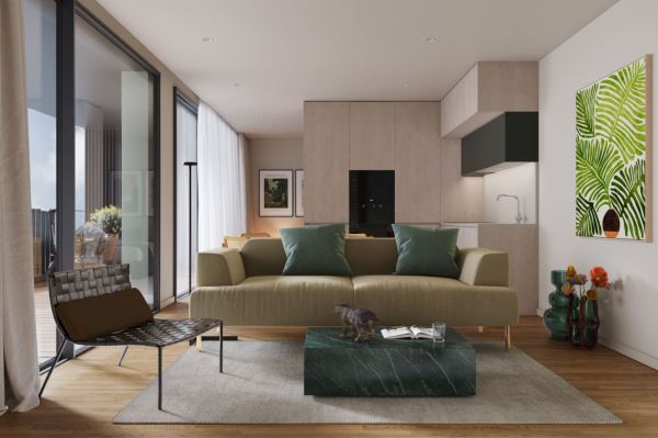 Apartamento T1 - PRESTIGE - varanda e garagem - à futura linha de metro Rubi - Santa Marinha