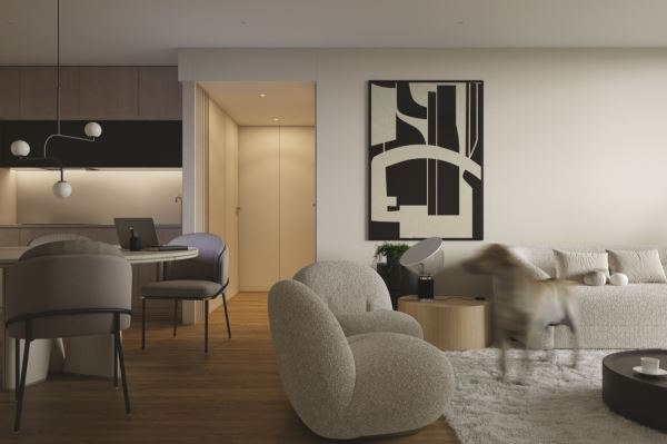 Apartamento T1 - PRESTIGE - varanda e garagem - à futura linha de metro Rubi - Santa Marinha