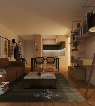 Apartamento T1 - PRESTIGE - varanda e garagem - à futura linha de metro Rubi - Santa Marinha