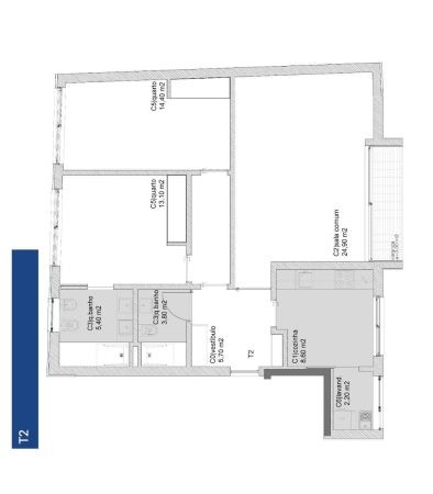Apartamento T2 com varanda  e garagem  em Rio Tinto 