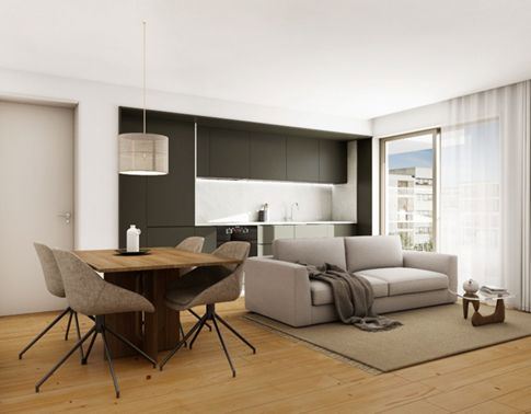 Apartamento T1 em construção com Jardim no coração de Cedofeita