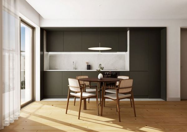 Apartamento T1 em construção com Jardim no coração de Cedofeita
