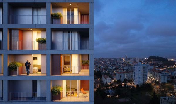 T2 no 5º Piso, com Terraço e Varandas no Empreendimento Fernão Magalhães, 127