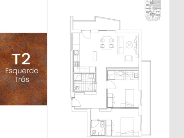 Apartamento T2 Novo C/ Ginásio Condomínio no Laranjeyras Residence, Almada