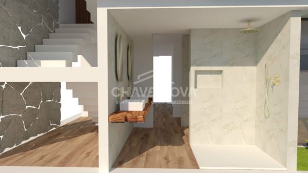 Moradia V3 com jardim, junto ao Jardim da Corujeira