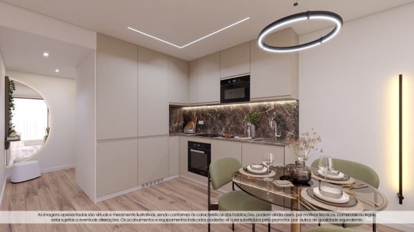 Apartamento T1 novo, jardins da seara 