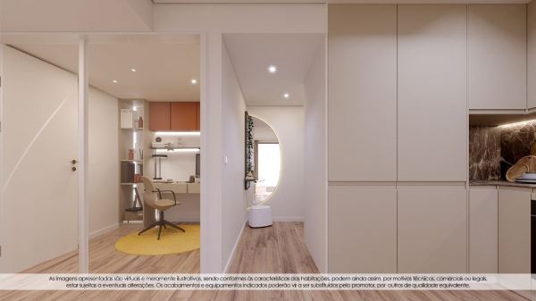 Apartamento T1 novo, jardins da seara 