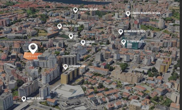 Apartamento T0 Evolutivo Novo, com varanda e Lugar de Garagem na Avenida da República, V. N. Gaia