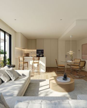 Apartamento T0 Evolutivo Novo, com varanda e Lugar de Garagem na Avenida da República, V. N. Gaia
