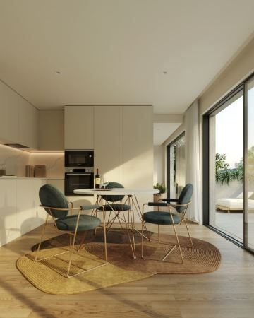 Apartamento T0 Evolutivo Novo, com varanda e Lugar de Garagem na Avenida da República, V. N. Gaia