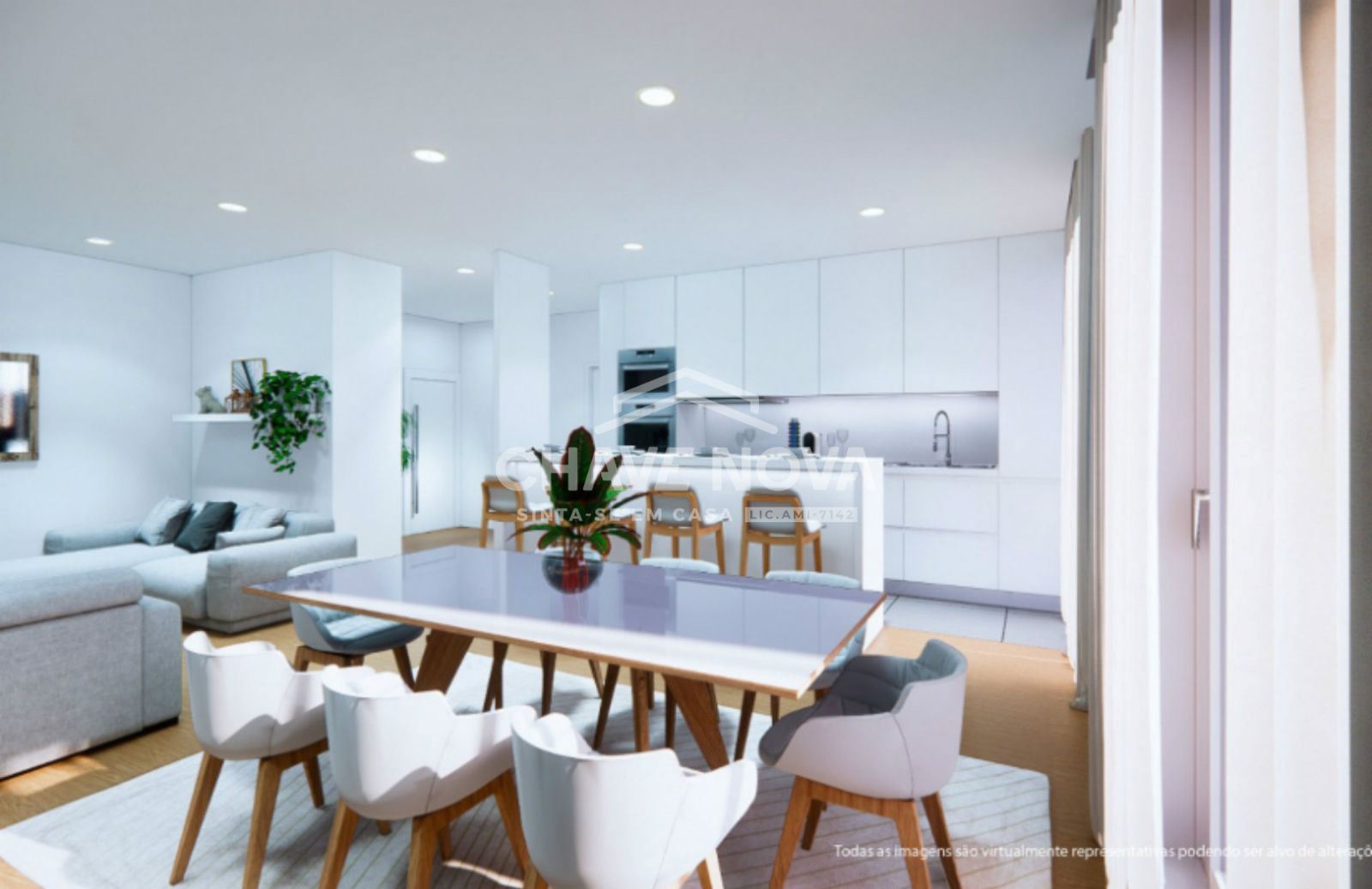 Apartamento T3 novo, urbanização Quinta do Mosteiro, Moreira