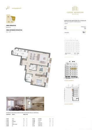 Apartamento T2 na Rua Conde Redondo em Lisboa