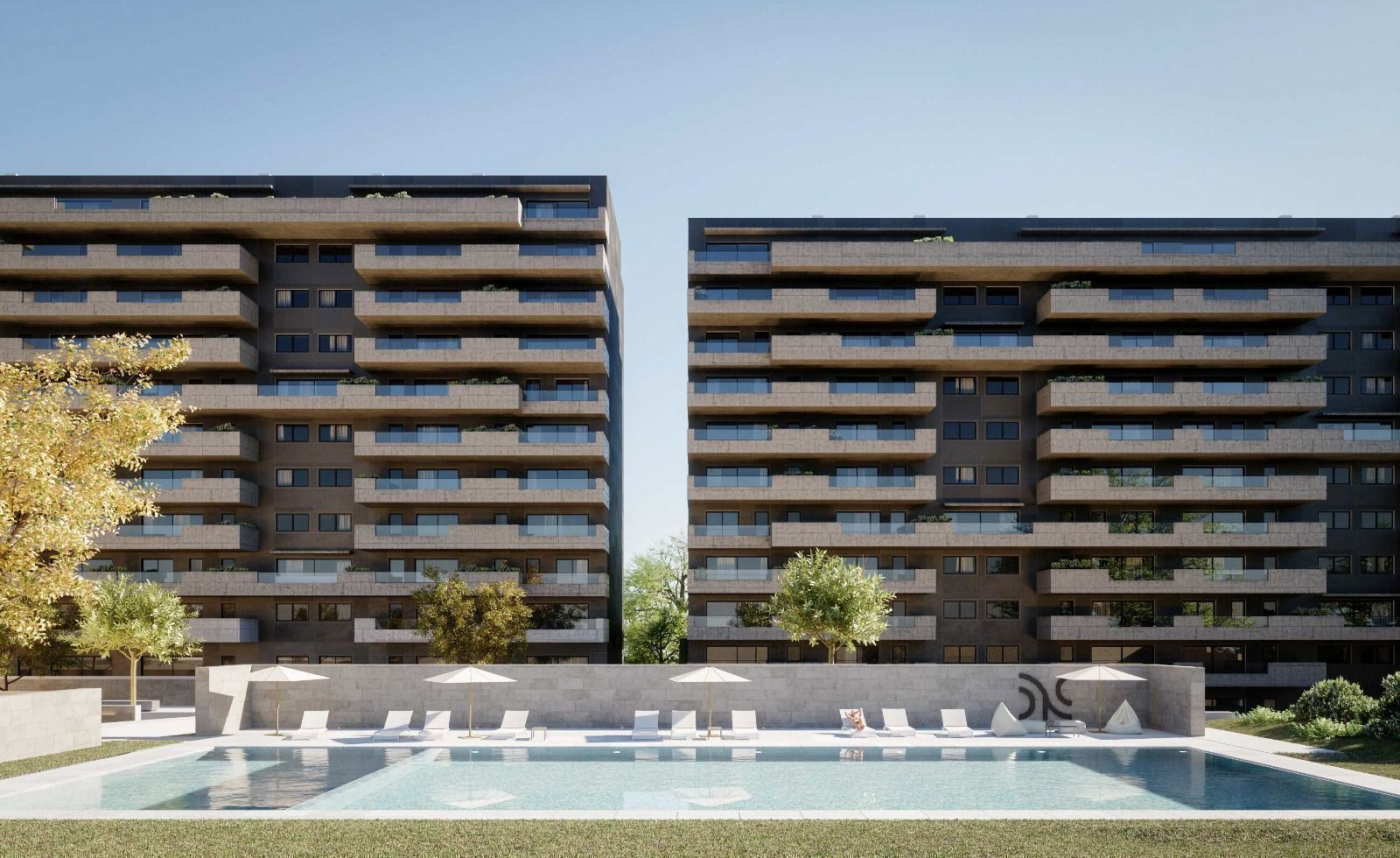 Apartamento T2 em condomínio fechado de luxo, à venda em Leça da Palmeira, Porto