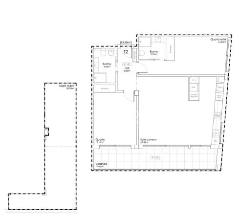 Apartamento T2 Como Novo c/ Lugar de Garagem Duplo na Madalena (Arrendado)