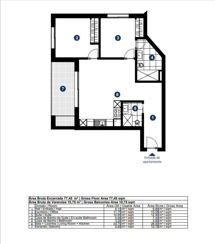 Apartamento T1 para Venda em Portimão Foto 19
