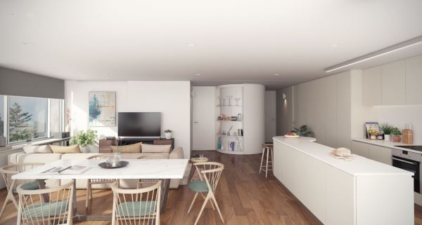 Luxuoso T2 em Empreendimento Junto a Avenida da Boavista.