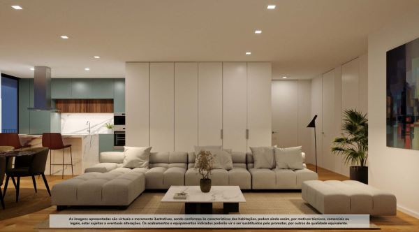 Apartamento T2 Novo c/ Lugar de Garagem e Arrumos em Santa Marinha (Coimbrões)