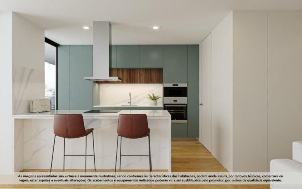 Apartamento T2 Novo c/ Lugar de Garagem e Arrumos em Santa Marinha (Coimbrões)