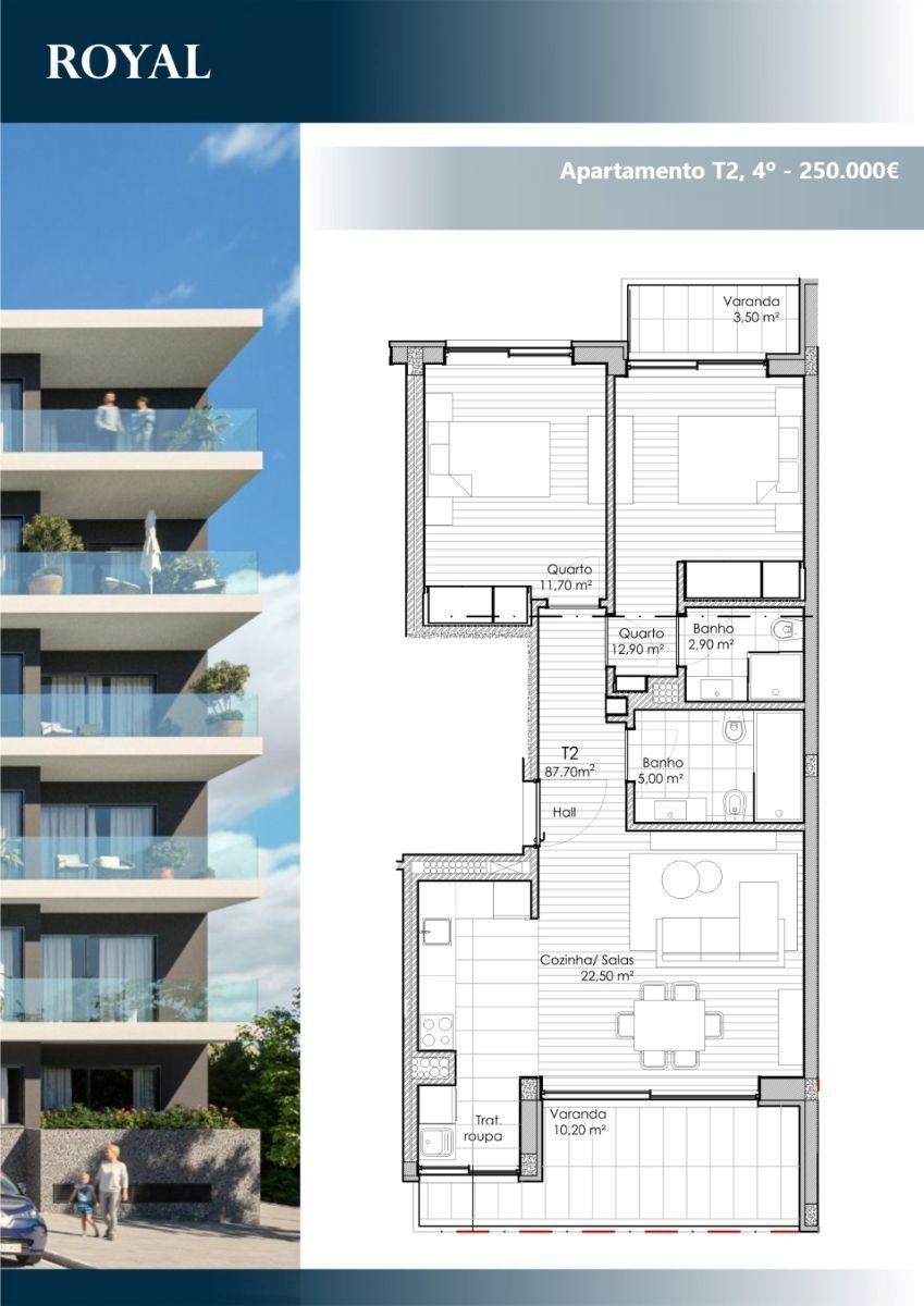 Apartamento T2 para Venda em Fânzeres e São Pedro da Cova