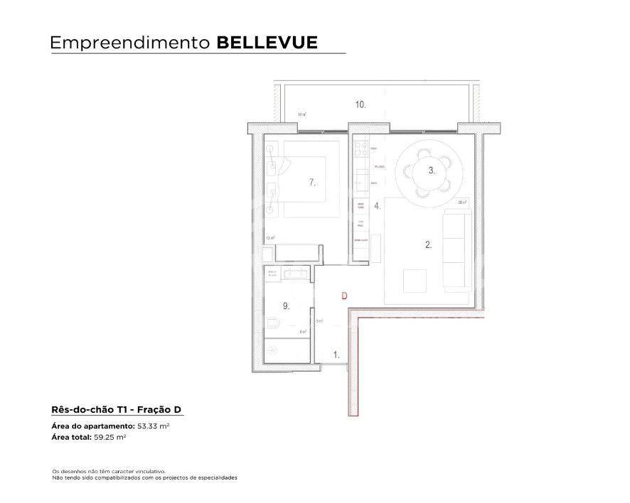 Apartamento T1 para Venda em Meixomil