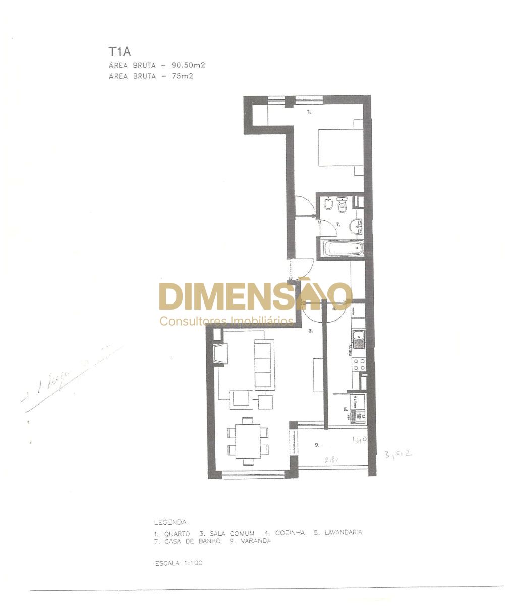 Apartamento T1 para Venda em Cidade da Maia