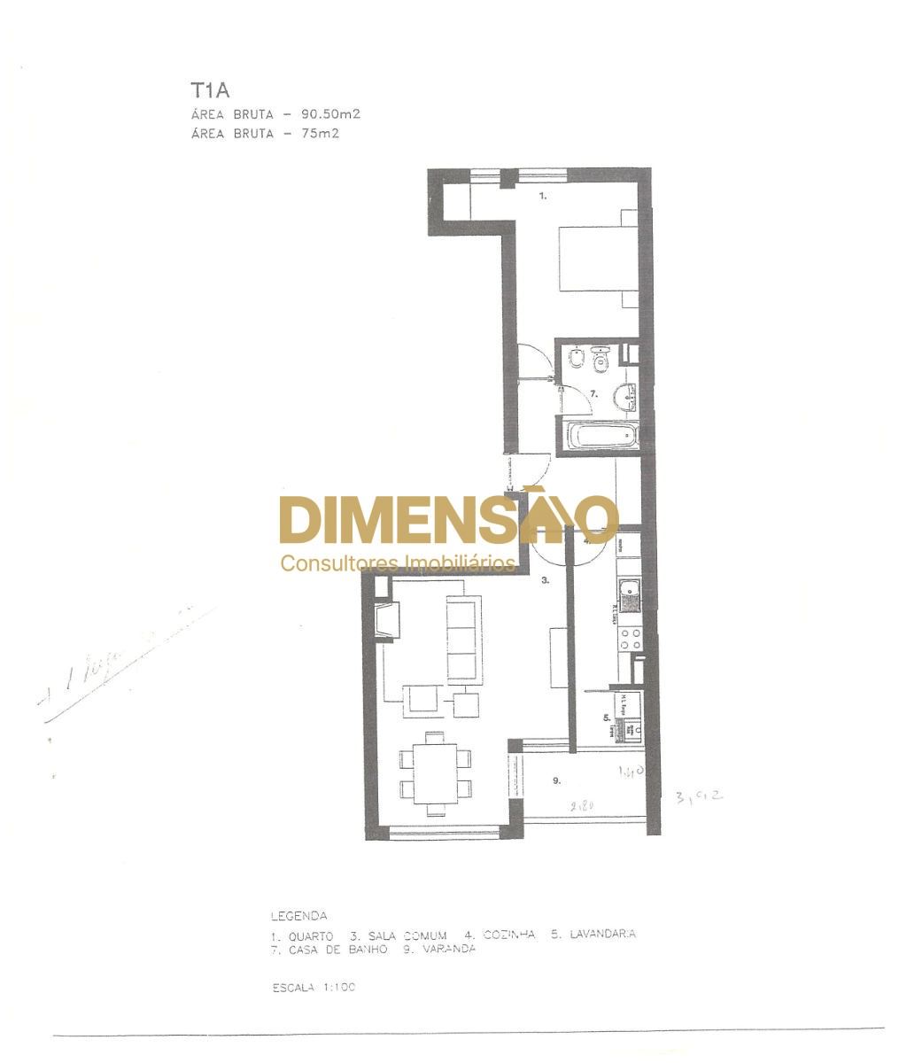 Apartamento T1 para Venda em Cidade da Maia